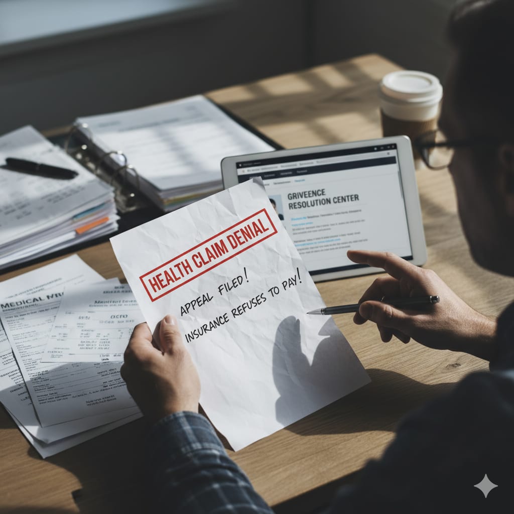 health insurance claim rejected assistance